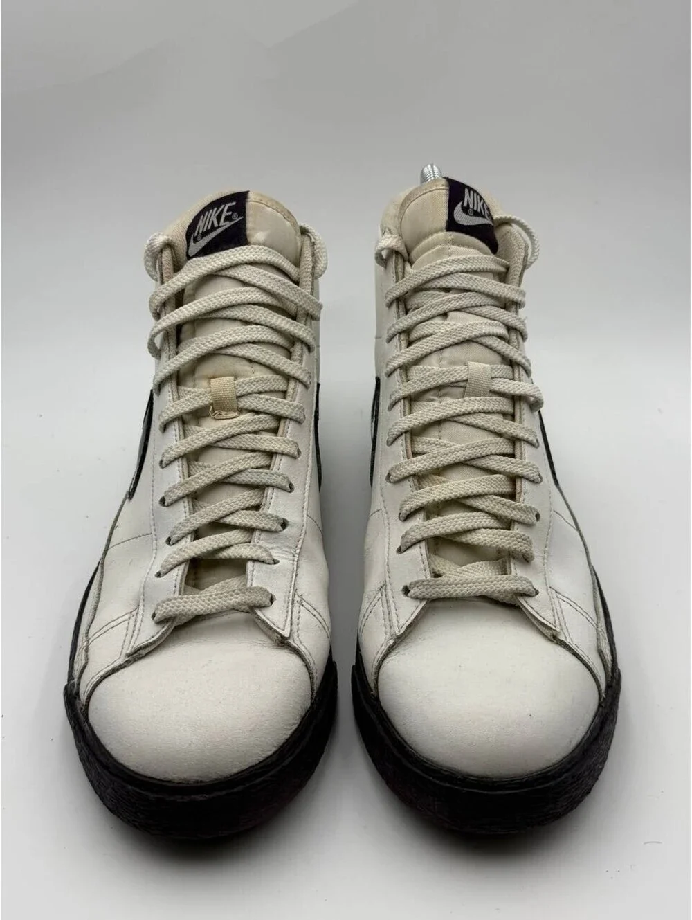 Nike Blazer High 316664-104 White Black Purple High Top Sneakers Men US 12